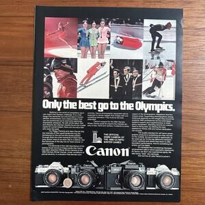 1979 Canon Cameras Print Ad The Olympics Only the Best